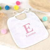 Babero personalizado Inicial Topitos. Elige tu diseño
