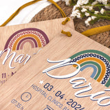 Banderín Natalicio Arcoíris Personalizado. Elige tu color
