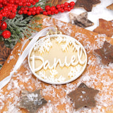 Bola Navidad Snow Prémium Oro personalizada