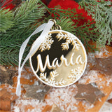 Bola Navidad Snow Prémium Oro personalizada