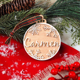 Bola Navidad Snow natural personalizada