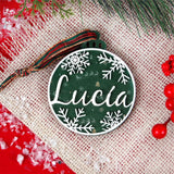 Bola Navidad Snow verde personalizada