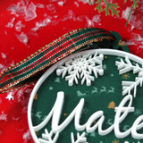 Bola Navidad Snow verde personalizada