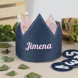 Corona cumpleaños Arcoíris personalizada