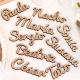 Marcasitios Madera con imán personalizados
