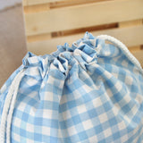 Mochila Vichy Celeste personalizada