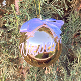 Bola Navidad Dorada personalizada. Color nombre a elegir