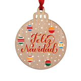 Bola madera Navidad personalizada con foto. Modelo Bolas