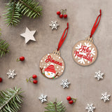 Bola madera Navidad personalizada. Modelo Muñeco de Nieve