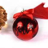 Bola Navidad Roja personalizada. Color nombre a elegir