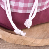 Pack Mochila y Bolsita Vichy Malva personalizado