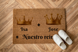 Felpudo personalizado Nuestro reino Coronas