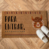 Felpudo divertido Para entrar, llama