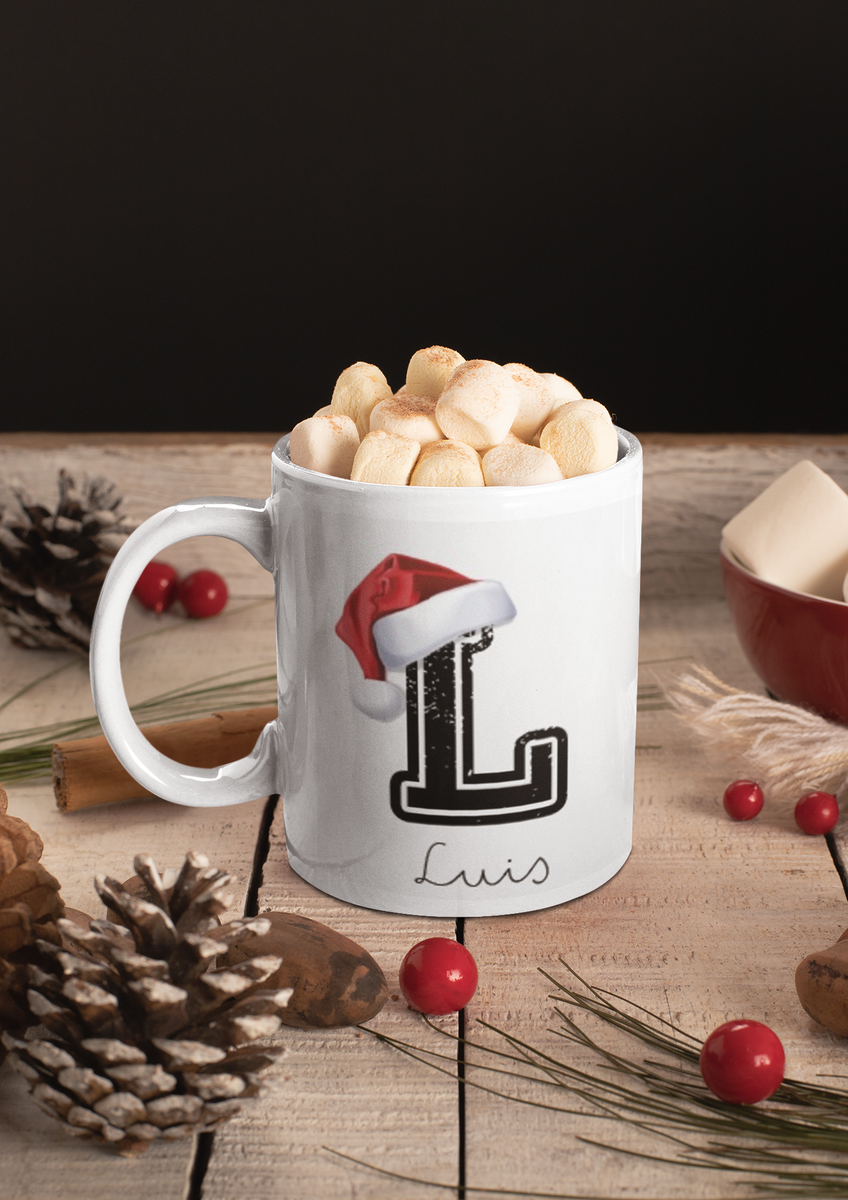 Taza Iniciales Navidad Personalizada - Bochi Shop