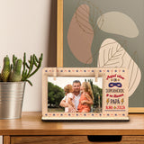 Marco fotos madera personalizado color Papá Superhéroe