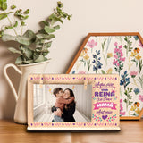 Marco fotos madera personalizado color Reina Mamá