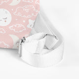 Mochila Solapa personalizada Lunas Rosas