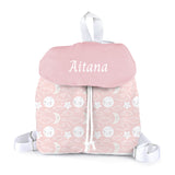Mochila Solapa personalizada Lunas Rosas