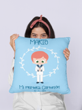 Cojín Personalizado niño Marinero "Mi Primera Comunión". Varios diseños y tamaños