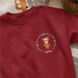 Sudadera Navidad infantil personalizada Reno