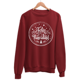 Sudadera Navidad adulto Retro Feliz Navidad. Color a elegir