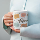 Taza divertida Frases Mamá Stars