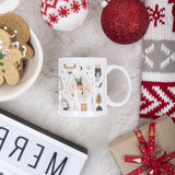 Taza Navidad personalizada con foto Animales