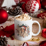 Taza Navidad personalizada con foto y nombre Corona Christmas