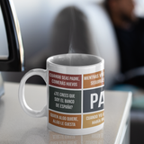 Taza divertida Frases Papá Minimal