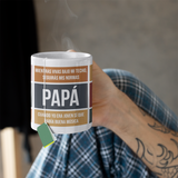 Taza divertida Frases Papá Minimal