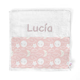 Toalla guardería personalizada Lunas rosa