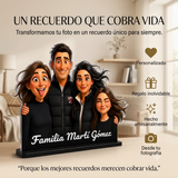 Caricatura Personalizada 3D | Figura Recortada a la Silueta | Regalo Original para Pareja, Familia, Abuelos, Cumpleaños, Aniversario y Navidad