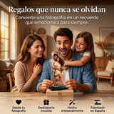 Caricatura Personalizada 3D | Figura Recortada a la Silueta | Regalo Original para Pareja, Familia, Abuelos, Cumpleaños, Aniversario y Navidad