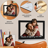 Cuadro Personalizado con Foto 3D | Figura Personalizada con Foto | Regalo Personalizado para Pareja, Familia, Padres, Madres, Abuelos y Mascotas
