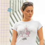 Camiseta fallera Damasco Personalizada mujer y niña "inicial+ Nombre"