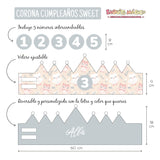 Corona cumpleaños Búhos personalizada