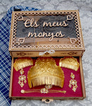 Caja Moños  Personalizada de Fallera "Els meus monyos"