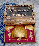 Caja Moños  Personalizada de Fallera "Els meus monyos"