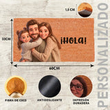 Felpudo Personalizado con Caricatura 3D - Alfombra Entrada con Tu Foto sin Fondo Estilo Película Animada .60 x 33 cm