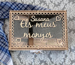 Caja Moños  Personalizada de Fallera "Els meus monyos"