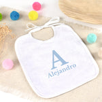 Babero personalizado Inicial Topitos. Elige tu diseño
