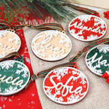 Bola Navidad Snow roja personalizada