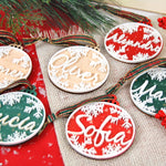 Bola Navidad Snow verde personalizada