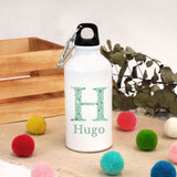 Botella Personalizada Inicial Flores. Elige tu diseño