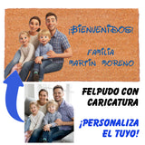 Felpudo Personalizado con Caricatura 3D - Alfombra Entrada con Tu Foto sin Fondo Estilo Película Animada .60 x 33 cm