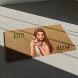 Felpudo Personalizado con Caricatura 3D - Alfombra Entrada con Tu Foto sin Fondo Estilo Película Animada .60 x 33 cm