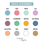 Nombres decorativos de madera. Elige el color, tamaño y tipo de letra