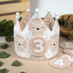 Corona cumpleaños Leones personalizada