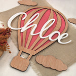 Globo Madera Personalizado. Color a elegir