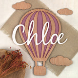Globo Madera Personalizado. Color a elegir